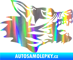 Samolepka Vlk 003 pravá Holografická