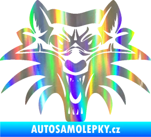 Samolepka Vlk 022 Holografická