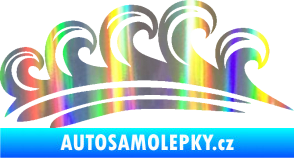Samolepka Vlny 001 pravá moře Holografická