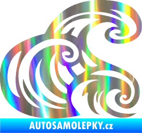 Samolepka Vlny 004 pravá moře Holografická