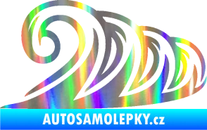 Samolepka Vlny 006 pravá moře Holografická