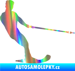 Samolepka Vodní lyže 003 pravá Holografická