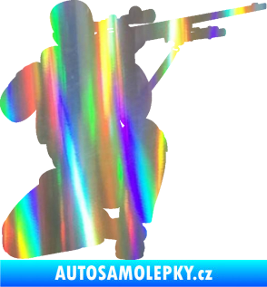 Samolepka Voják 010 pravá sniper Holografická