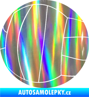 Samolepka Volejbalový míč 003 Holografická