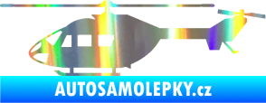 Samolepka Vrtulník 001 levá helikoptéra Holografická