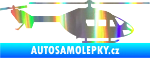 Samolepka Vrtulník 001 pravá helikoptéra Holografická