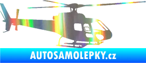 Samolepka Vrtulník 002 pravá helikoptéra Holografická