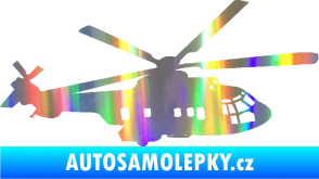 Samolepka Vrtulník 003 pravá helikoptéra Holografická