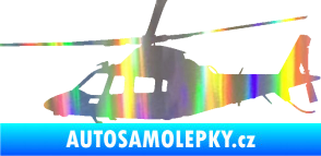 Samolepka Vrtulník 004 levá helikoptéra Holografická