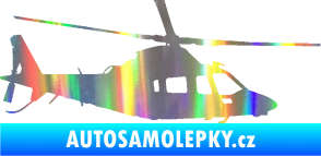 Samolepka Vrtulník 004 pravá helikoptéra Holografická