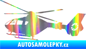 Samolepka Vrtulník 006 levá helikoptéra Holografická