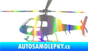 Samolepka Vrtulník 007 levá helikoptéra Holografická