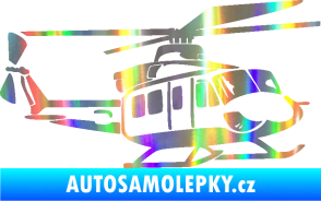 Samolepka Vrtulník 010 pravá helikoptéra Holografická