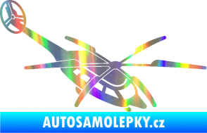 Samolepka Vrtulník 011 pravá helikoptéra Holografická
