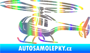 Samolepka Vrtulník 012 levá helikoptéra Holografická
