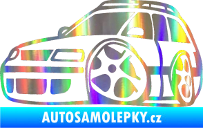 Samolepka VW Passat b6 karikatura levá Holografická