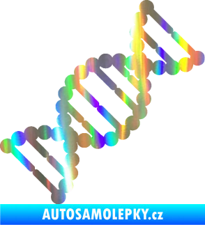 Samolepka Vzorec DNA pravá Holografická