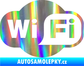 Samolepka Wifi 001 Holografická