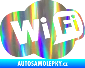 Samolepka Wifi 002 Holografická