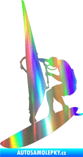 Samolepka Windsurfing 001 levá Holografická