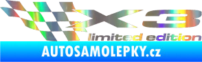 Samolepka X3 limited edition levá Holografická
