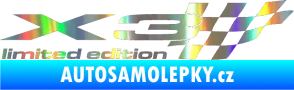 Samolepka X3 limited edition pravá Holografická