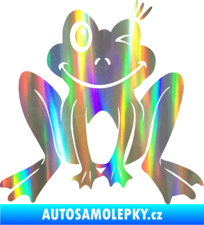 Samolepka Žába 010 pravá mrkající Holografická