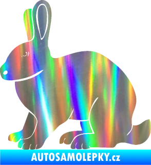 Samolepka Zajíc 001 levá Holografická