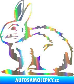 Samolepka Zajíček 001 levá Holografická