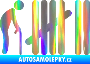 Samolepka Zářezy 005  Holografická