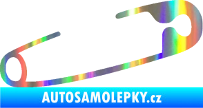 Samolepka Zavírací špendlík 001 pravá  Holografická