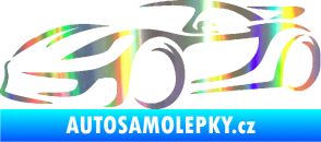 Samolepka Závodní auto 002 levá Holografická