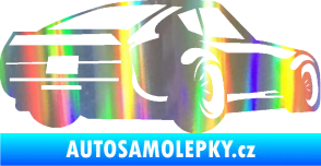 Samolepka Závodní auto 009 pravá Holografická