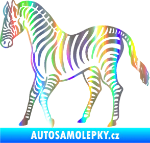 Samolepka Zebra 002 levá Holografická