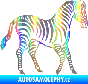 Samolepka Zebra 002 pravá Holografická