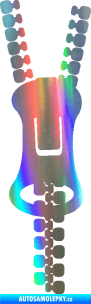 Samolepka Zip 001 levá Holografická