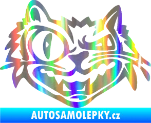 Samolepka Zlý kocour levá Holografická