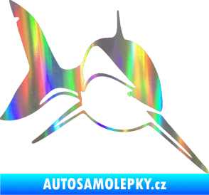 Samolepka Žralok 004 pravá Holografická