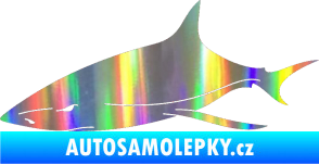 Samolepka Žralok 008 levá Holografická