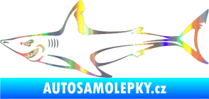 Samolepka Žralok 009 levá Holografická