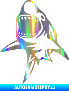Samolepka Žralok 011 levá Holografická