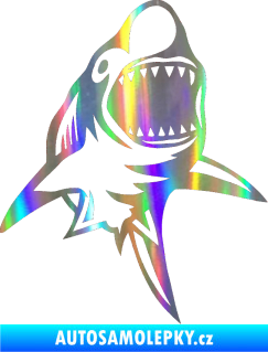 Samolepka Žralok 011 pravá Holografická