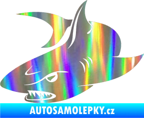 Samolepka Žralok 012 levá Holografická