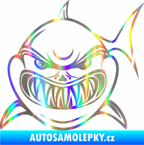 Samolepka Žralok 014 levá Holografická