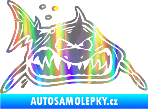 Samolepka Žralok pravá Holografická