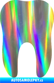 Samolepka Zub 001 stolička Holografická