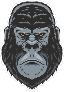 Barevná gorila 001