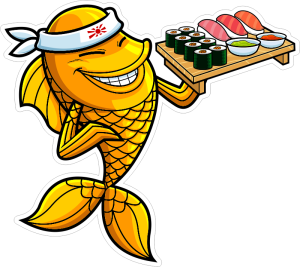 Barevná ryba 002 pravá I love sushi