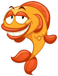 Barevná ryba 003 levá s úsměvem