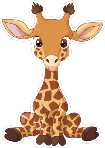 Barevná žirafa 001
